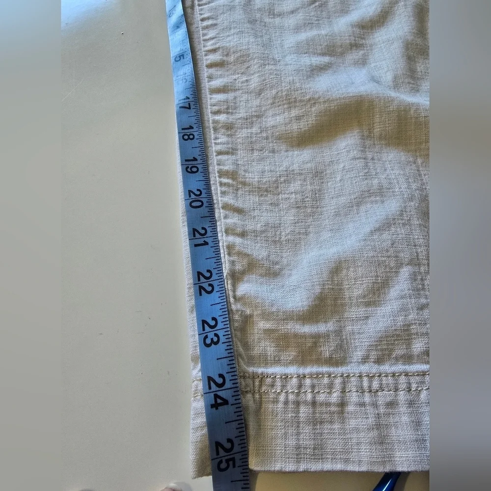 Free People Womens Beige Crop Pants Size 14
